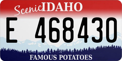 ID license plate E468430