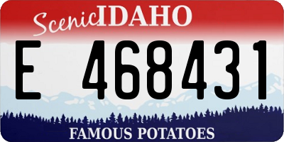 ID license plate E468431