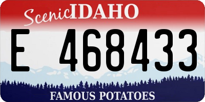 ID license plate E468433