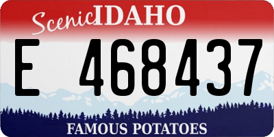 ID license plate E468437