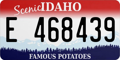 ID license plate E468439