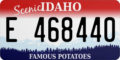 ID license plate E468440