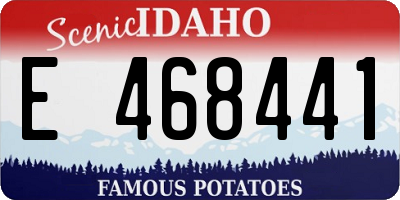 ID license plate E468441