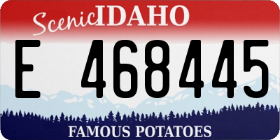 ID license plate E468445