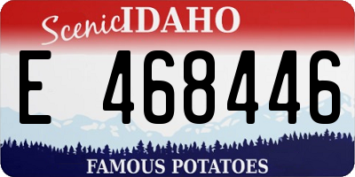 ID license plate E468446