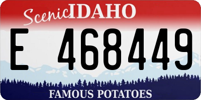 ID license plate E468449
