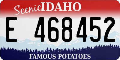 ID license plate E468452