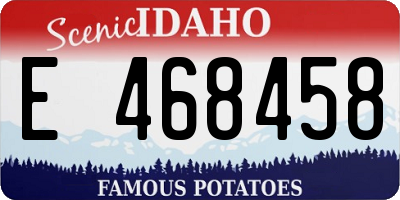ID license plate E468458