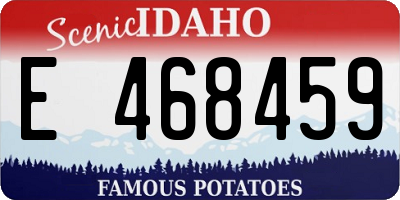 ID license plate E468459