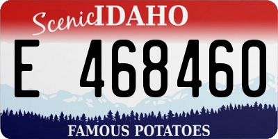 ID license plate E468460