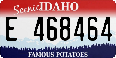 ID license plate E468464
