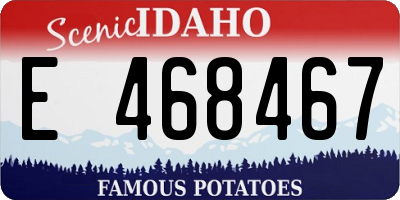 ID license plate E468467