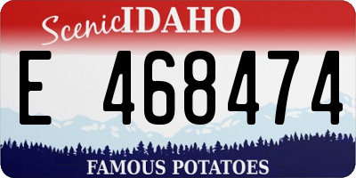 ID license plate E468474