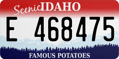 ID license plate E468475