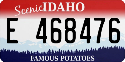 ID license plate E468476