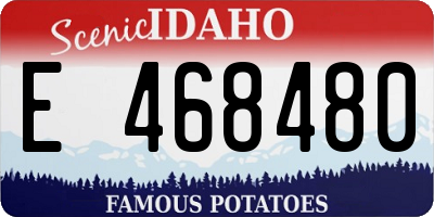 ID license plate E468480