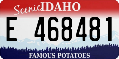 ID license plate E468481