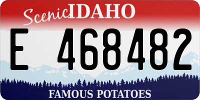 ID license plate E468482