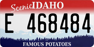 ID license plate E468484