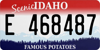 ID license plate E468487