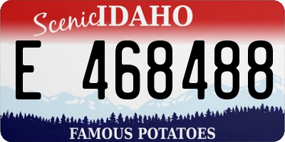 ID license plate E468488