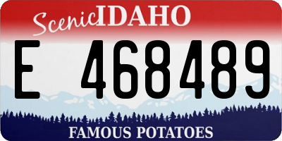 ID license plate E468489