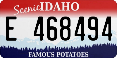 ID license plate E468494