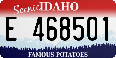 ID license plate E468501