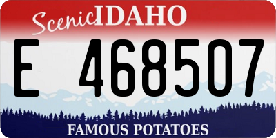 ID license plate E468507