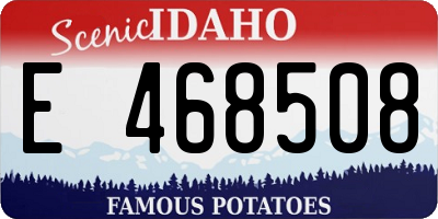 ID license plate E468508