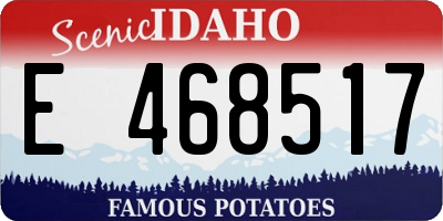 ID license plate E468517