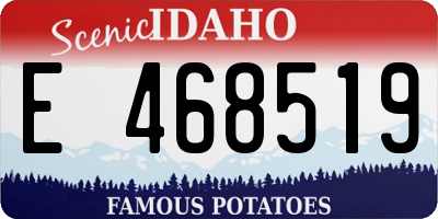 ID license plate E468519