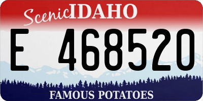 ID license plate E468520
