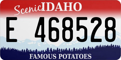 ID license plate E468528