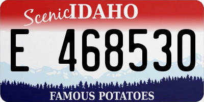 ID license plate E468530