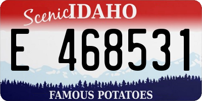 ID license plate E468531