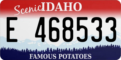 ID license plate E468533