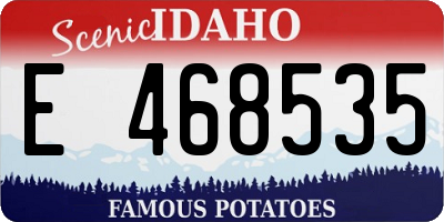 ID license plate E468535