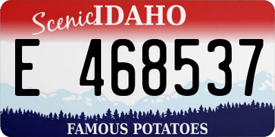 ID license plate E468537