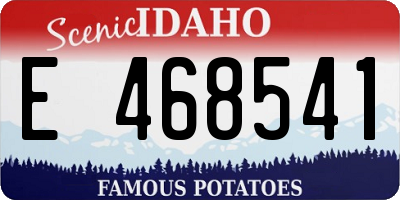 ID license plate E468541