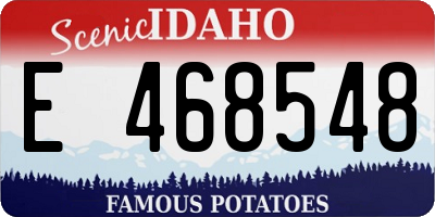 ID license plate E468548
