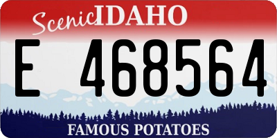 ID license plate E468564