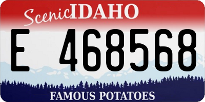 ID license plate E468568