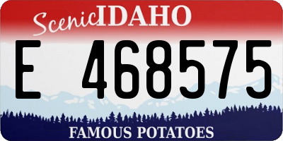 ID license plate E468575