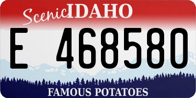ID license plate E468580