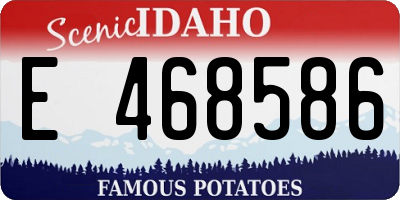 ID license plate E468586