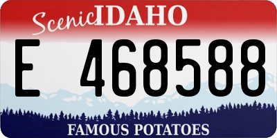 ID license plate E468588