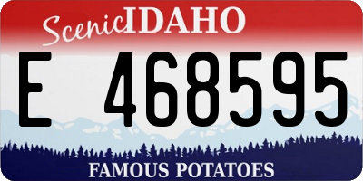 ID license plate E468595