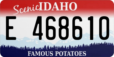 ID license plate E468610