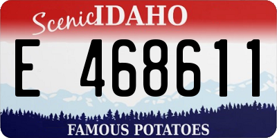 ID license plate E468611